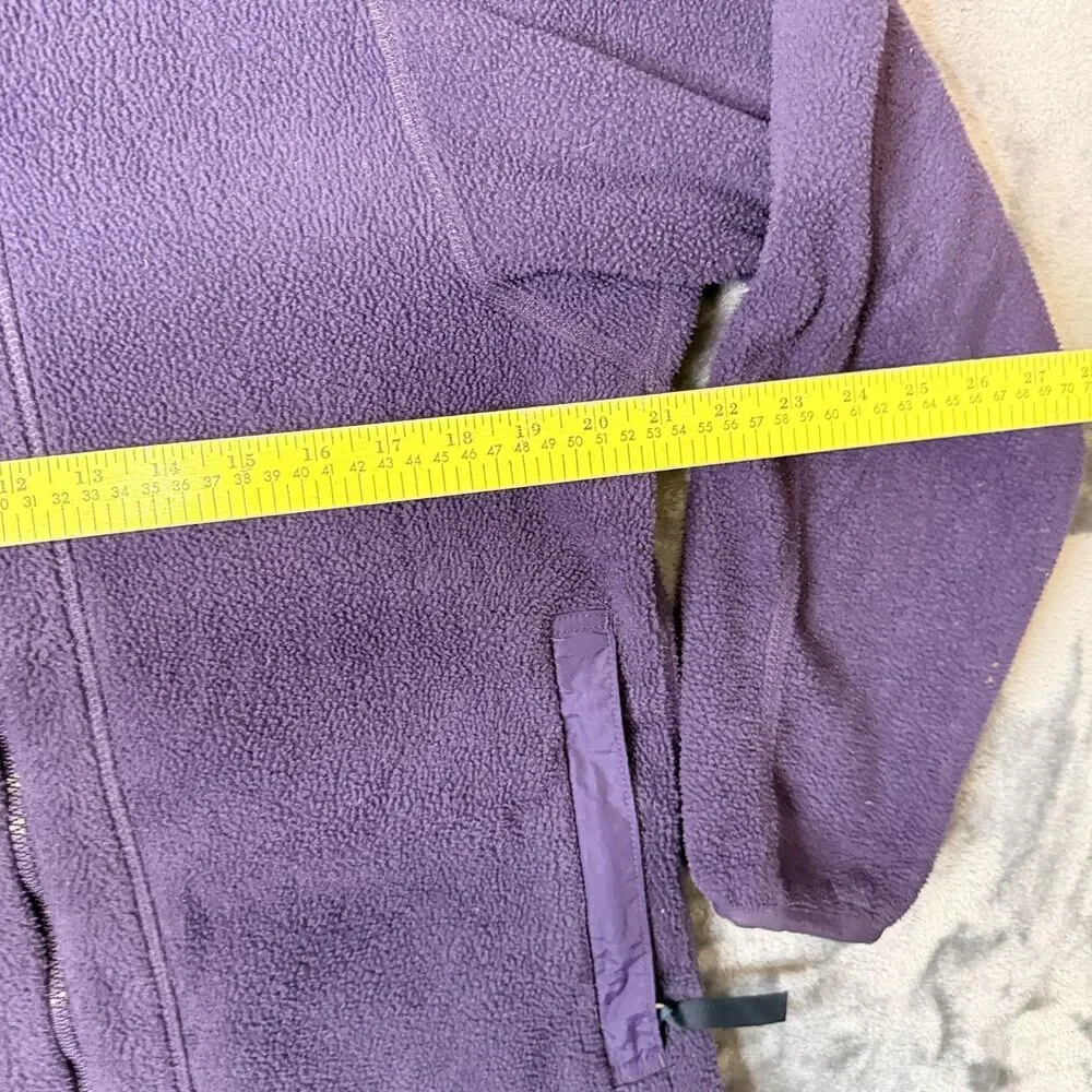 Patagonia Synchilla Womens Full-Zip Long Sleeve Size Large Purple Turtle Neck - Picture 4 of 8